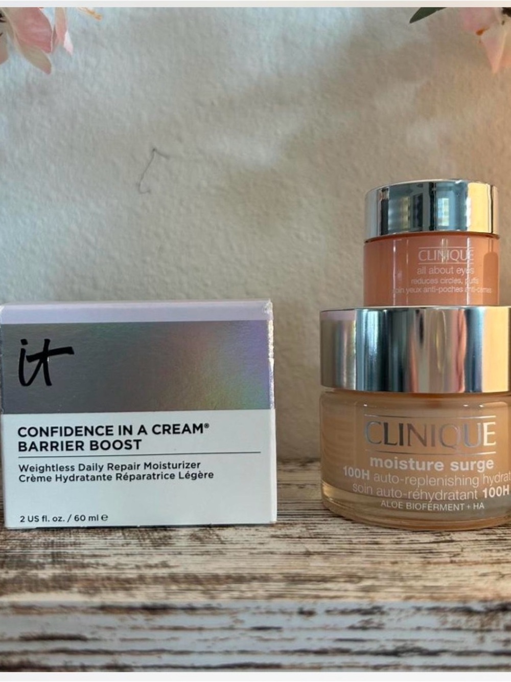 It Cosmetics barrier boost moisturizer & Clinique moisture surge set